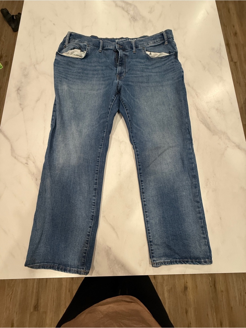 Men's Blue Straight-Leg Jeans